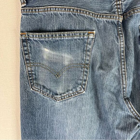 Levi's Jeans Mens Blue Denim 550 Relaxed Fit Straight Leg 5 Pockets Cotton 34x34 - Picture 8 of 16